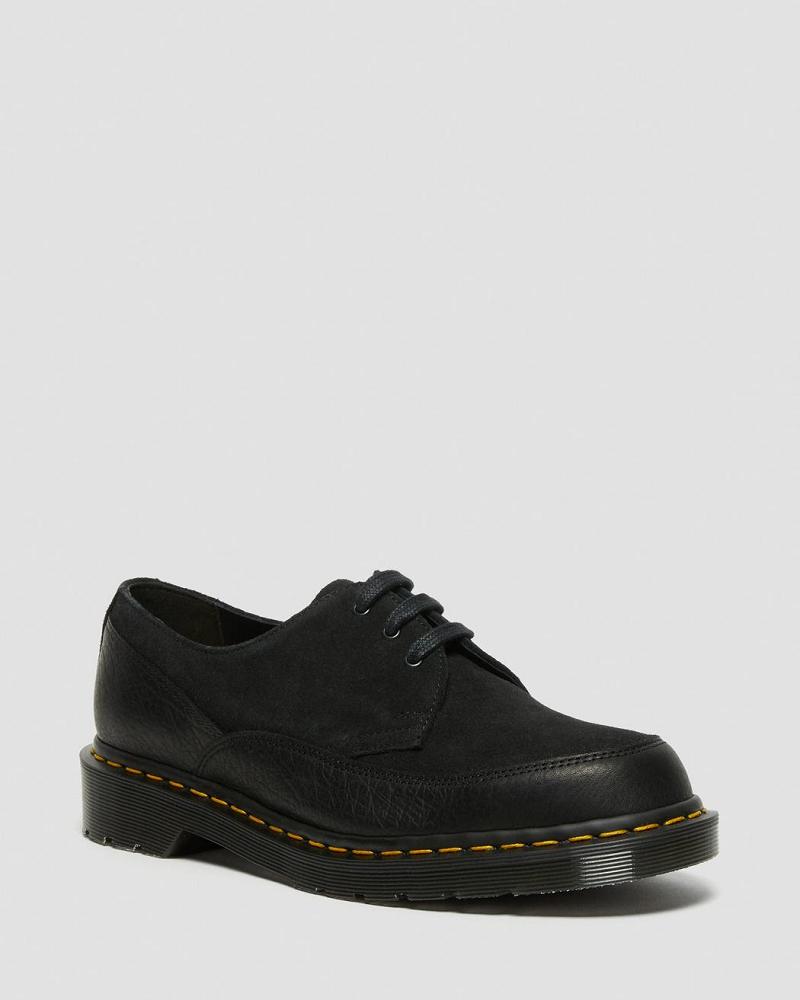 Dr Martens 1461 Guard Made in England Lær Snøresko Dame Svarte | Norge 45ZUT